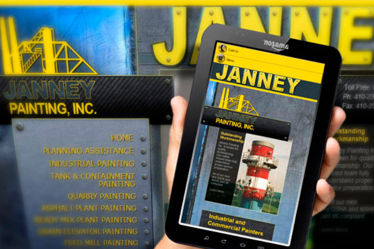 Janney Industrial Painting - Websitre Design
